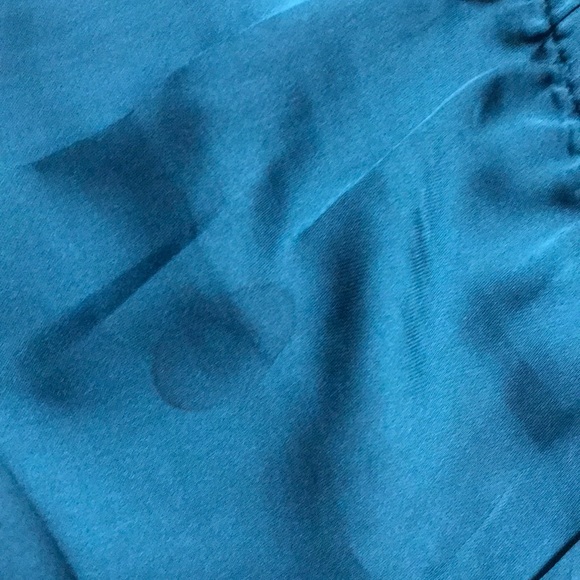 Polyester satiny material blouse w/lace neckline - Picture 7 of 7